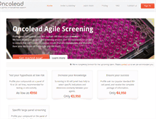Tablet Screenshot of oncolead.com